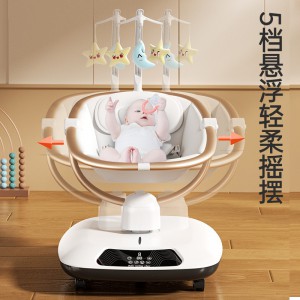 Baby multi-function electric horizontal cradle rocker rocking chair newborn smart coaxing baby comfort artifact sleeping basket