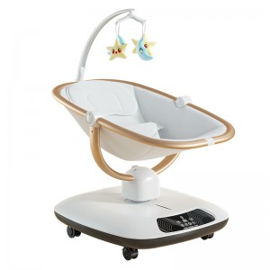 Baby multi-function electric horizontal cradle rocker rocking chair newborn smart coaxing baby comfort artifact sleeping basket