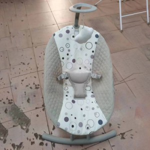 婴儿多种功能折叠摇椅宝宝音乐震动座椅新生摇篮投影可调节 安抚躺椅