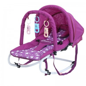 哄娃神器婴幼儿摇摇椅0-3新生儿安抚椅宝宝摇篮床可折叠可推躺椅