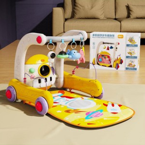 脚踏钢琴健身架新生儿多种功能婴儿助步车宝宝手推车防侧翻益智