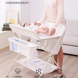 Diaper table, baby care table, portable, multi-function, foldable, washable, bed, diaper changing table