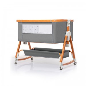 婴儿床宝宝床多种功能可移动拼接大床折叠便携式新生儿床摇篮床