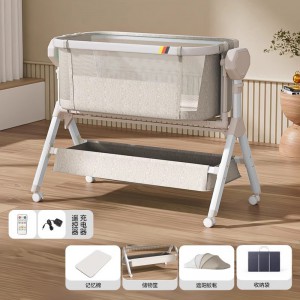 Baby multi-function electric horizontal cradle rocker rocking chair newborn smart coaxing baby comfort artifact sleeping basket