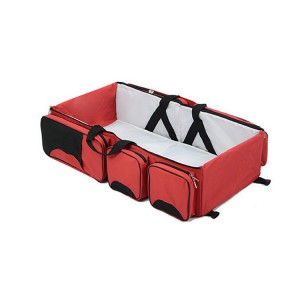 多种功能大容量可折叠式婴儿床包便携式母婴包妈咪包外出手提旅行床