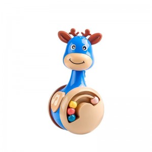 滑行小鹿不倒翁3-6个月启蒙玩具宝宝安抚早教0-1岁婴幼儿爬行引导