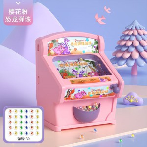Children&#039;s electric dinosaur pinball machine game machine doll catching toy machine plus size gift for boys and girls