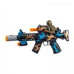 电动声光喷雾枪玩具男孩3-6岁仿真震动冲锋枪地摊儿童玩具枪