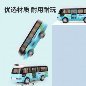 儿童校车巴士玩具车惯性耐摔仿真公交车男孩宝宝开门公共汽车模型