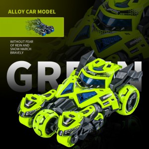 儿童玩具车男孩摩托合金小汽车声光回力赛车三合一弹射战车