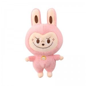 爆款围巾胸牌La布布毛绒玩具可爱公仔玩偶送女生日礼物棉花布娃娃