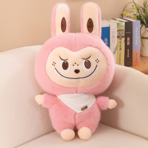 爆款围巾胸牌La布布毛绒玩具可爱公仔玩偶送女生日礼物棉花布娃娃