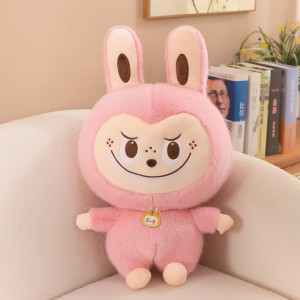 爆款围巾胸牌La布布毛绒玩具可爱公仔玩偶送女生日礼物棉花布娃娃