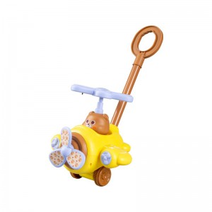 萌趣飞机推车男女宝宝1岁学走路推拉小熊学步车儿童玩具益智0-3