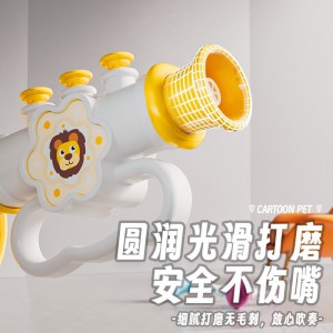 Baby horn toy can blow baby trumpet whistle toy cartoon lanyard blowing instrument toy
