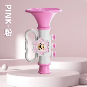 Baby horn toy can blow baby trumpet whistle toy cartoon lanyard blowing instrument toy