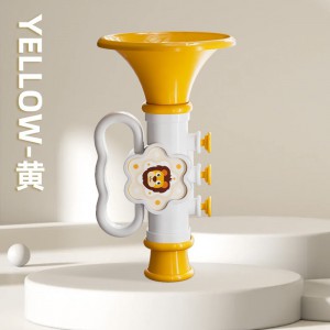 Baby horn toy can blow baby trumpet whistle toy cartoon lanyard blowing instrument toy