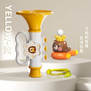 Baby horn toy can blow baby trumpet whistle toy cartoon lanyard blowing instrument toy