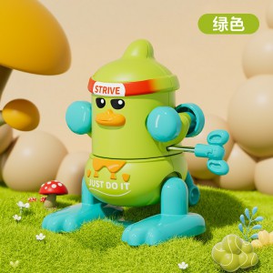 幼儿园小礼物上链空翻奋斗鸭宝宝玩具发条萌趣黄鸭儿童玩具