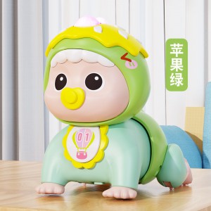 趣味士兵爬娃6个月婴儿爬行引导会动会唱歌卡通公仔儿童电动玩具