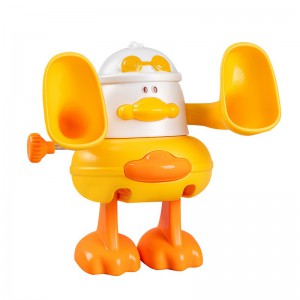 婴幼儿玩具0-3卡通发条公仔上链翻斗萌鸡宝宝学爬小黄鸭儿童益智