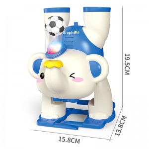 儿童电动玩具吹球小象倒立行走悬浮吹球音乐灯光益智礼物地摊