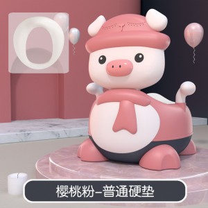 儿童马桶坐便器新款男女宝宝婴幼儿加大尿盆厕所神器带音乐软垫