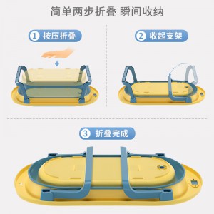 婴儿洗澡盆大号浴桶浴盆坐躺小孩家用宝宝可折叠幼儿新生儿童用品