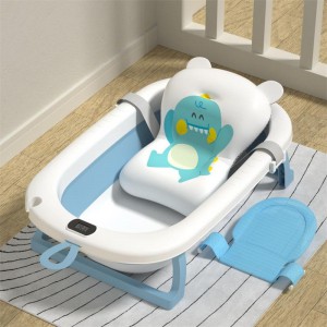 婴儿洗澡盆浴盆宝宝可折叠幼儿坐躺大号浴桶小孩家用新 生儿童用品