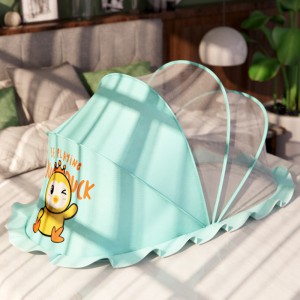 婴儿蚊帐宝宝蒙古包防蚊全罩式可折叠婴幼儿新生儿儿童床无底通用