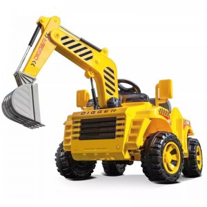 儿童遥控挖掘机工程车童车四轮电动车玩具车可坐人定制
