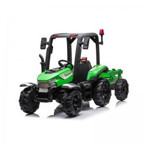 12v大拖拉机防雨带拖车玩具儿童遥控汽车儿童婴儿玩具方便充电