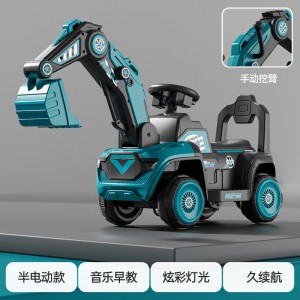 儿童挖掘机电动挖土机可坐人可骑挖机大号挖机男女孩工程车可坐