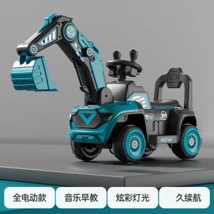 儿童挖掘机电动挖土机可坐人可骑挖机大号挖机男女孩工程车可坐