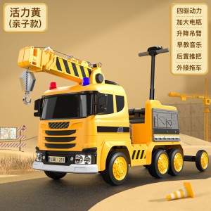 新款六轮遥控车男女小孩充电玩具汽车可坐人生日礼物儿童消防电动车