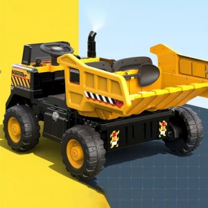 New double seat children&#039;s electric car tip truck, children ride car, children&#039;s construction vehicle