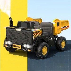 New double seat children&#039;s electric car tip truck, children ride car, children&#039;s construction vehicle