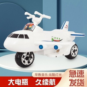 儿童电动车可坐骑可充电2-5-8岁男女宝宝三轮摆摊遥控飞机车汽车