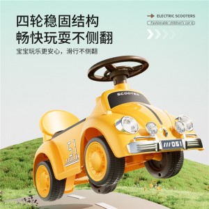 新款溜溜车1-3岁宝宝平衡车防侧翻滑步车音乐灯光四轮玩具车