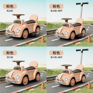 新款溜溜车1-3岁宝宝平衡车防侧翻滑步车音乐灯光四轮玩具车