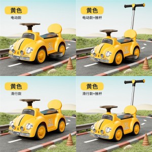 新款溜溜车1-3岁宝宝平衡车防侧翻滑步车音乐灯光四轮玩具车