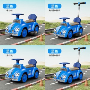 新款溜溜车1-3岁宝宝平衡车防侧翻滑步车音乐灯光四轮玩具车