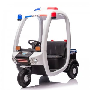 儿童电动广场车儿童电汽车儿童皮座玩具车警车广场车电动