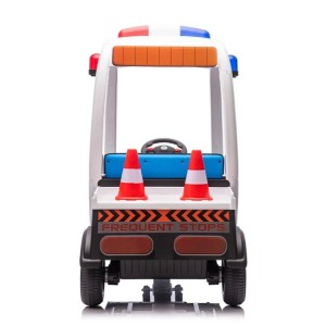 儿童电动广场车儿童电汽车儿童皮座玩具车警车广场车电动