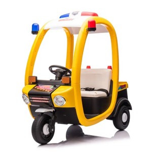 儿童电动广场车儿童电汽车儿童皮座玩具车警车广场车电动