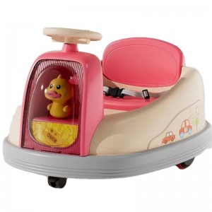 新款儿童电动双驱碰碰车男女孩宝宝小孩可坐人充电遥控玩具车