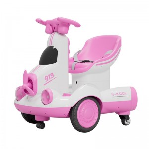 新款儿童电动挖机平衡车漂移车玩具车可坐童车双驱车360度旋转车