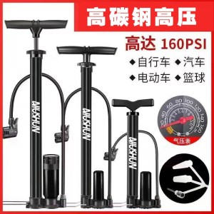 高压打气筒自行车电动汽车篮球气球充气筒家用便携通用新 型打气泵