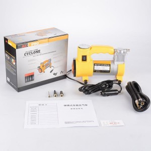 金属汽车打气泵强充气机 带灯照明带胎压表车载车用轮胎充气泵