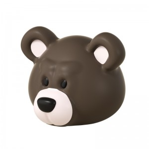 Brown bear cute shape children's scooter anti-collision cartoon head decoration soft BC cool scooter universal
